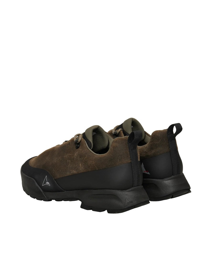 Roa Brown Cingino Waterproof Nylon Low-Top Sneakers