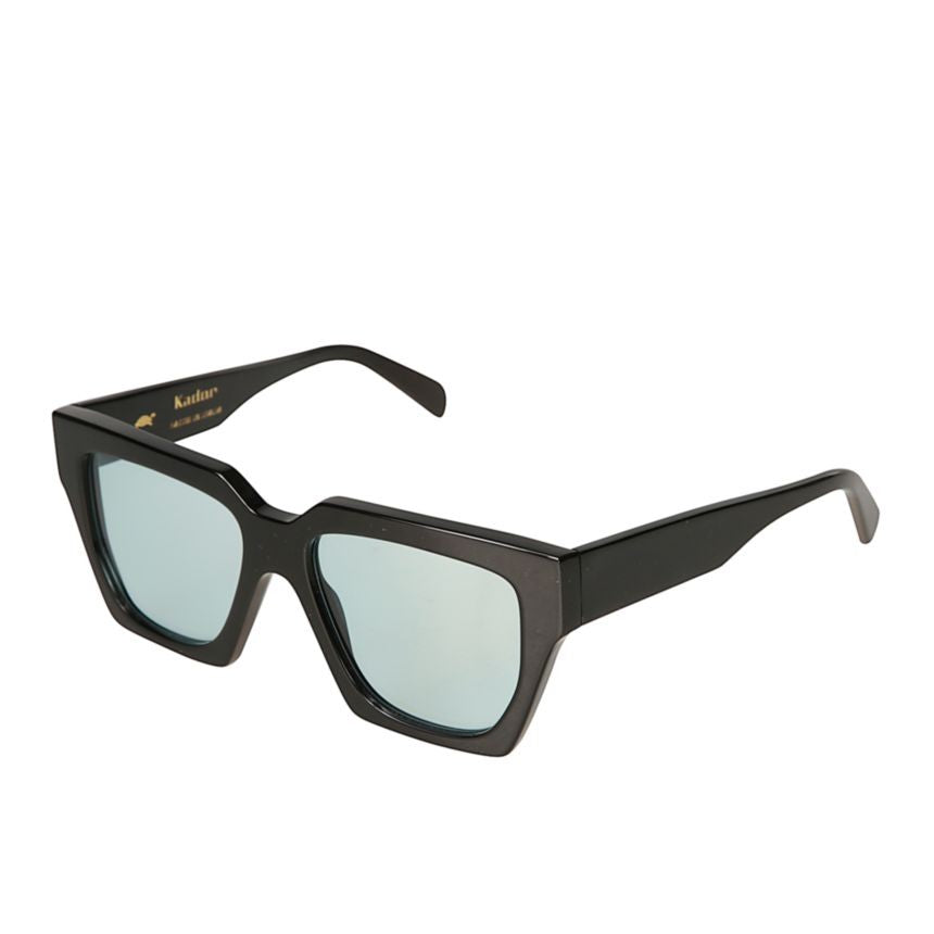Kador Charlize Oversized Square-Frame Sunglasses With Reflective Blue Tint