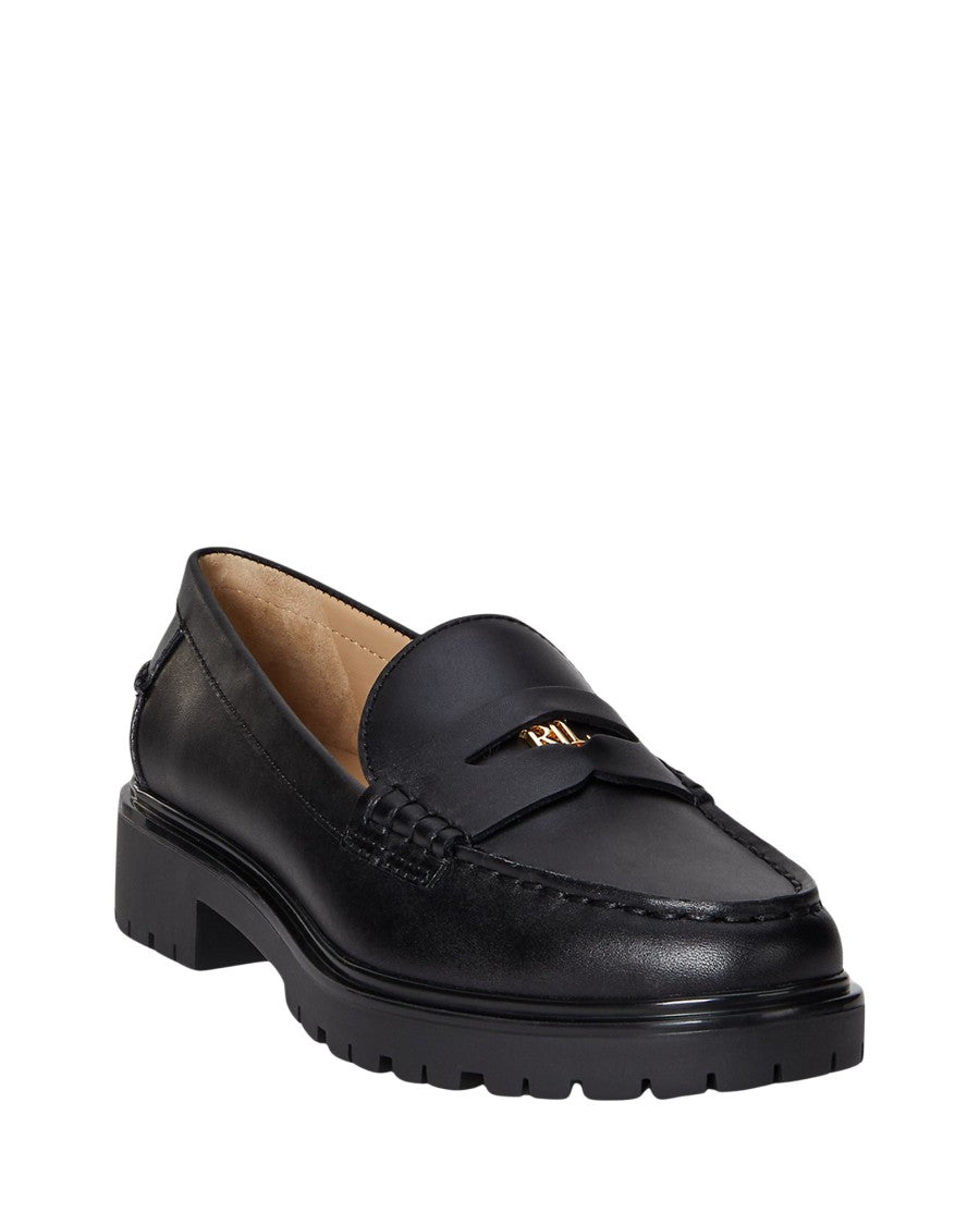 Lauren Ralph Lauren Marli Leather Loafers With Classic Moccasin Design