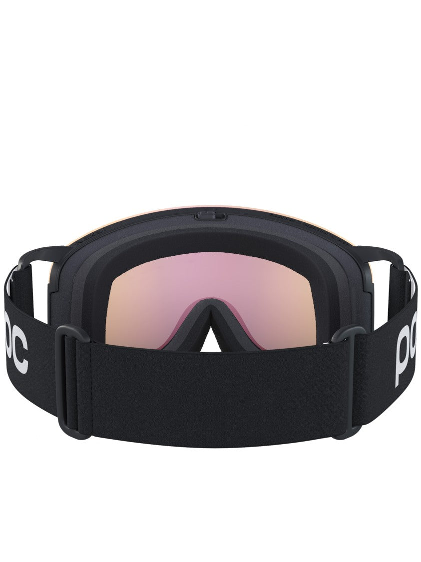 Poc Black Nexal Wraparound Reflective Ski Goggle