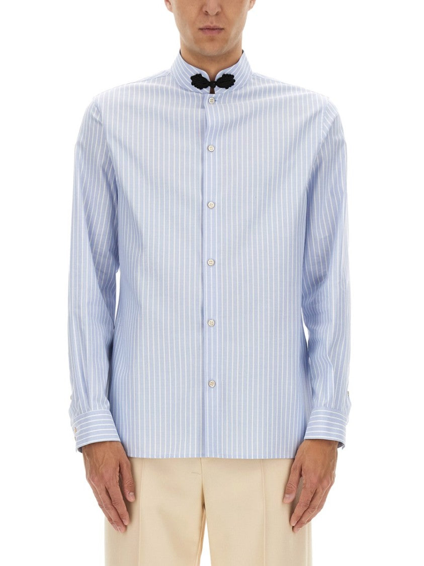 Valentino Cotton Oxford Shirt With Toggle Closure