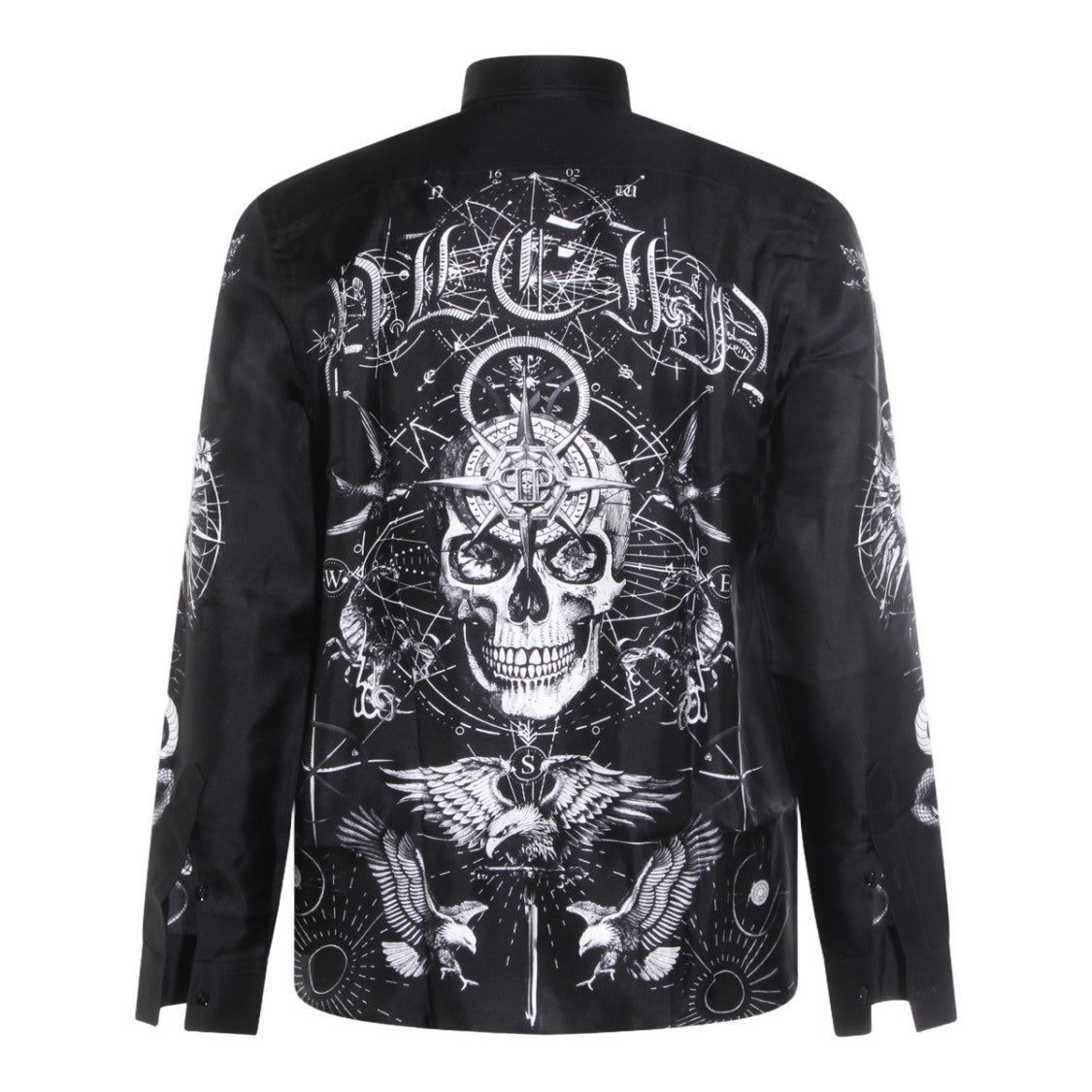 Philipp Plein Tailored Black Shirt With Button-Down Front