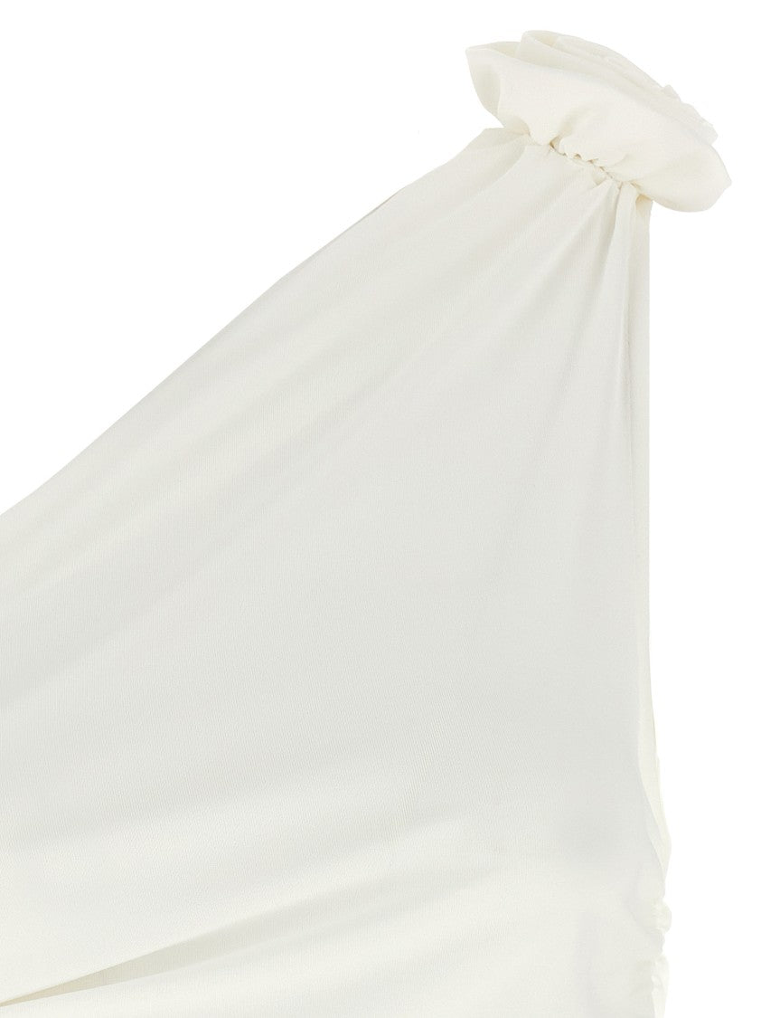 Magda Butrym One-Shoulder Top With 3D Floral Applications