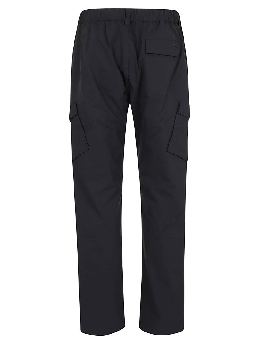 Herno Cargo Trousers With Pleated Design And Elastic Waist