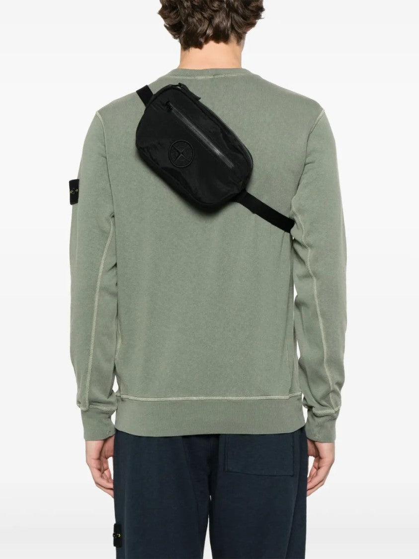 Stone Island Logo-Embroidered Belt Bag