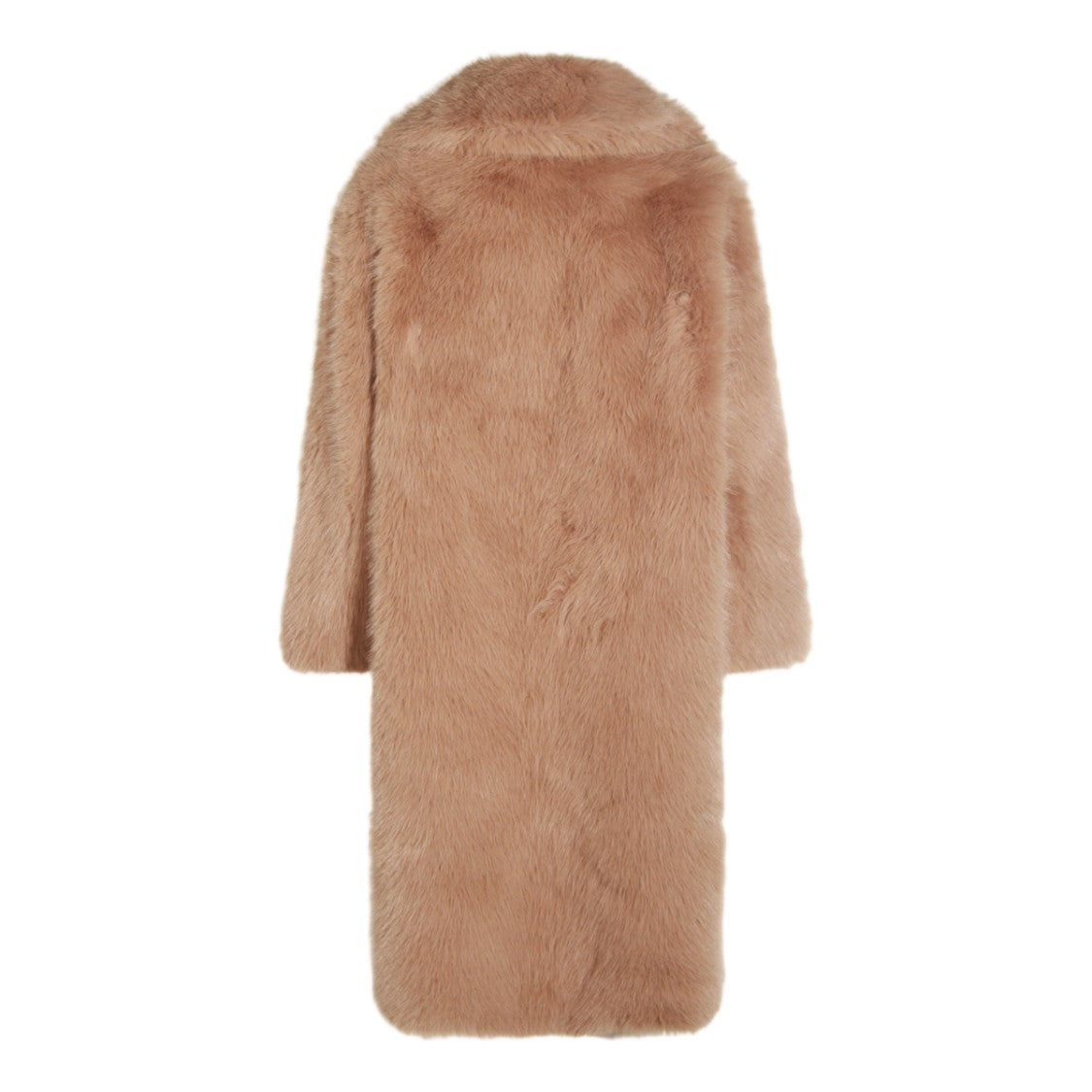 Lou Andrea Plush Long Coat With Classic Collar