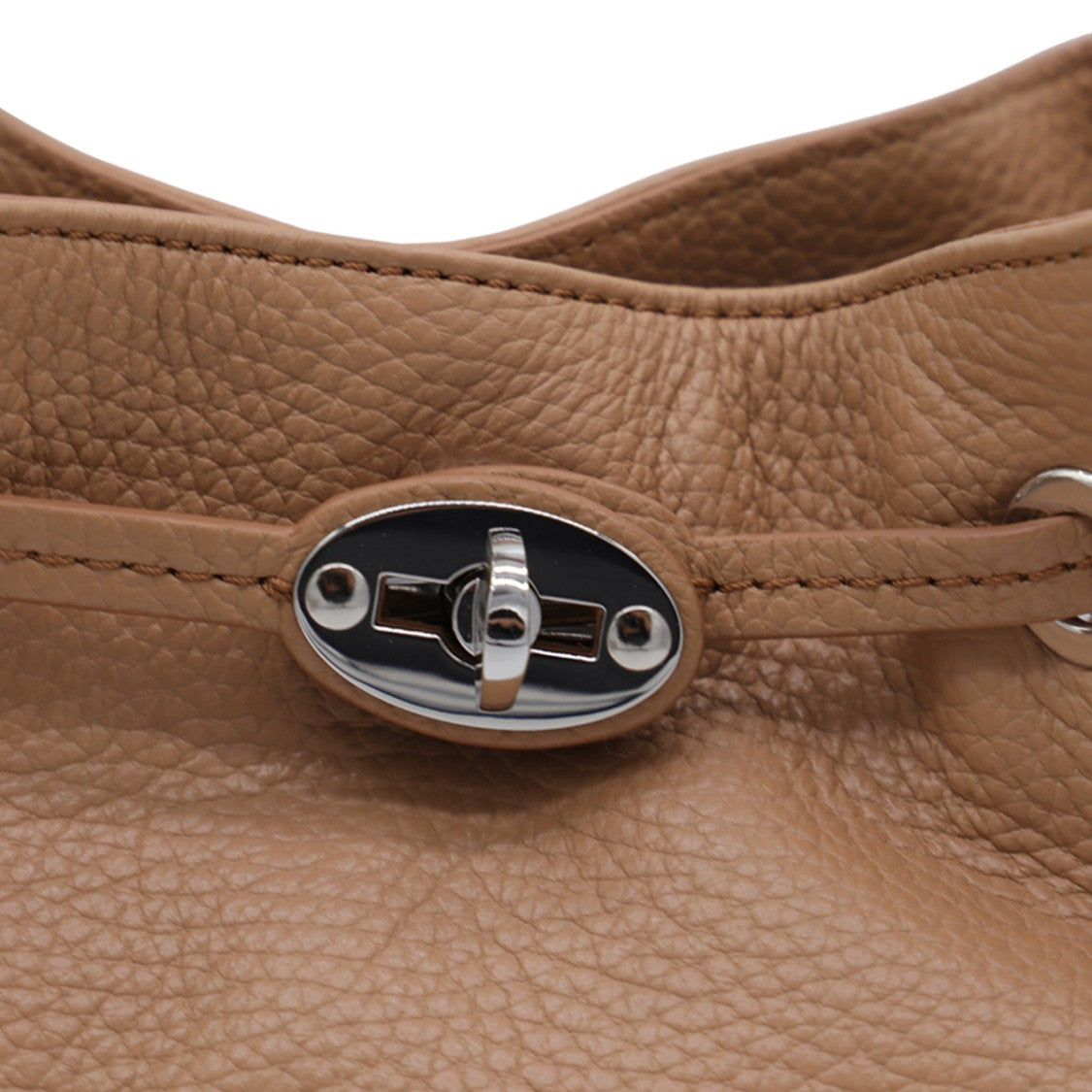 Zanellato Textured Leather Bucket Bag