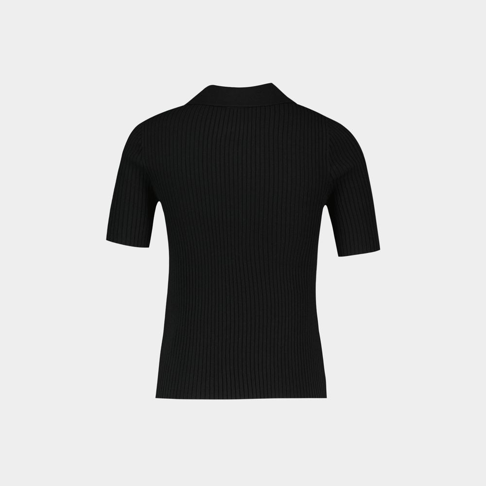 Courrèges Signature Polo - Cotton - Black