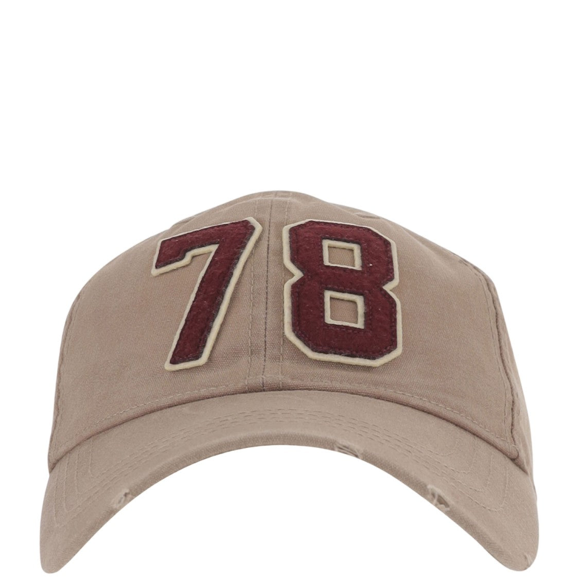Golden Goose Cotton Baseball Cap With Bold Textured Numbers