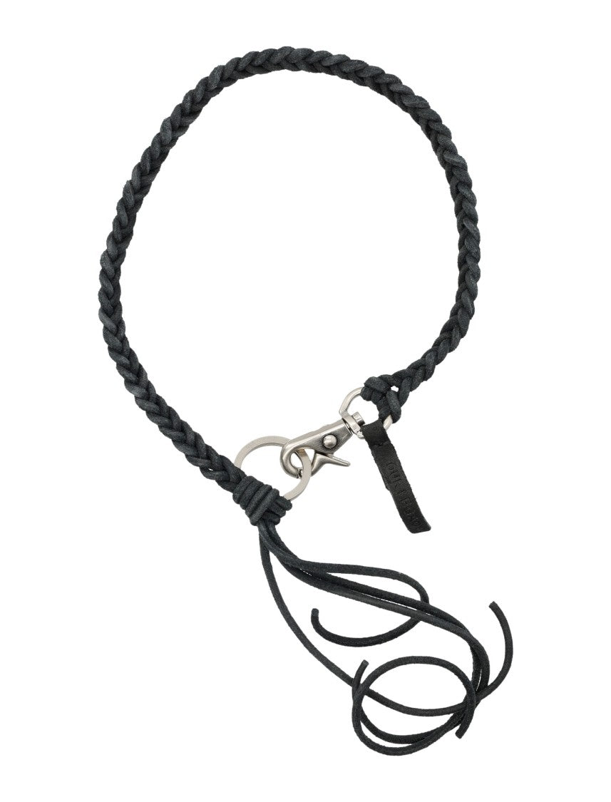 Our Legacy Ladon Braided Black Cord Keychain