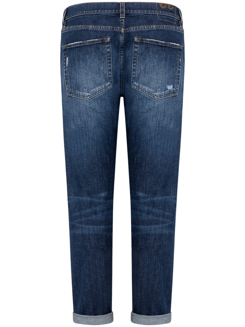 Dondup Icon Medium-Dark Stretch Slim Jeans