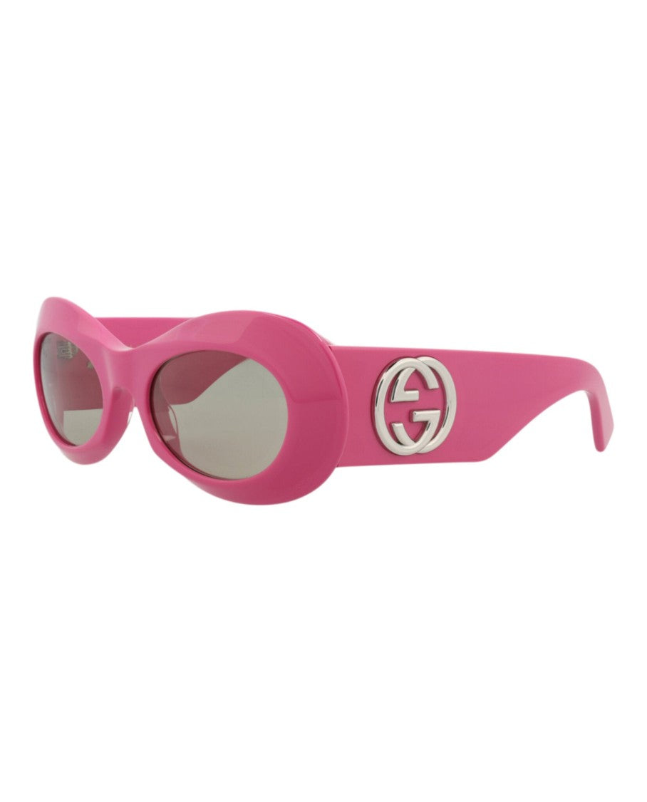 Gucci Round-Frame Recycled Acetate Sunglasses