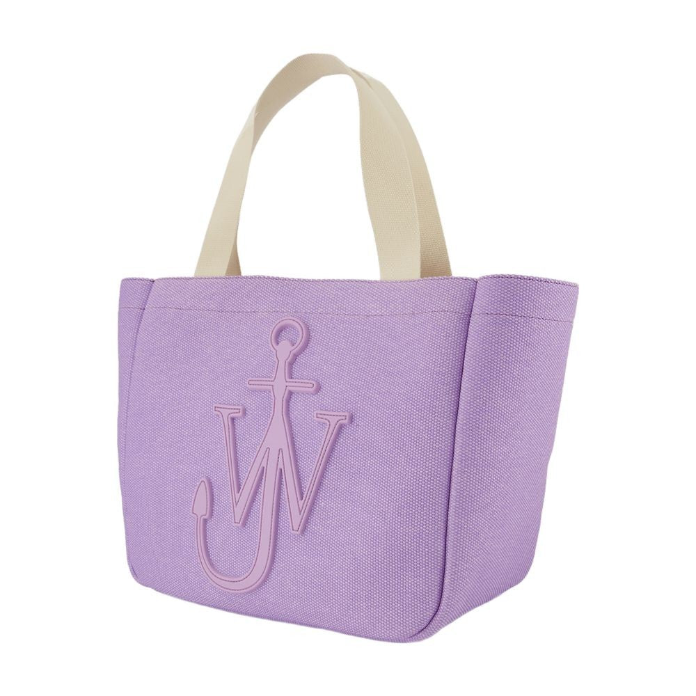 J. W. Anderson Textured Canvas Tote Bag With Oversized Logo Emblem