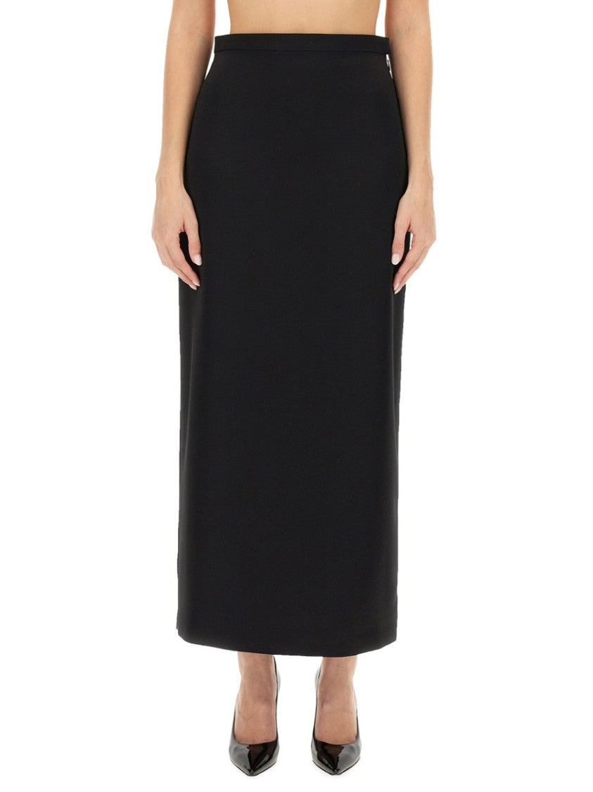 Lanvin Elegant Long Skirt With Subtle Back Slit