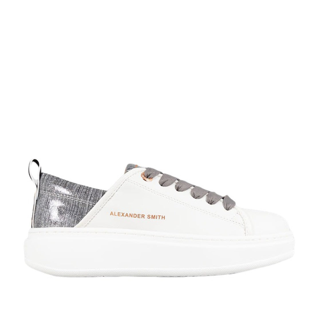 Alexander Smith Wembley White And Gray Vegan Sneakers