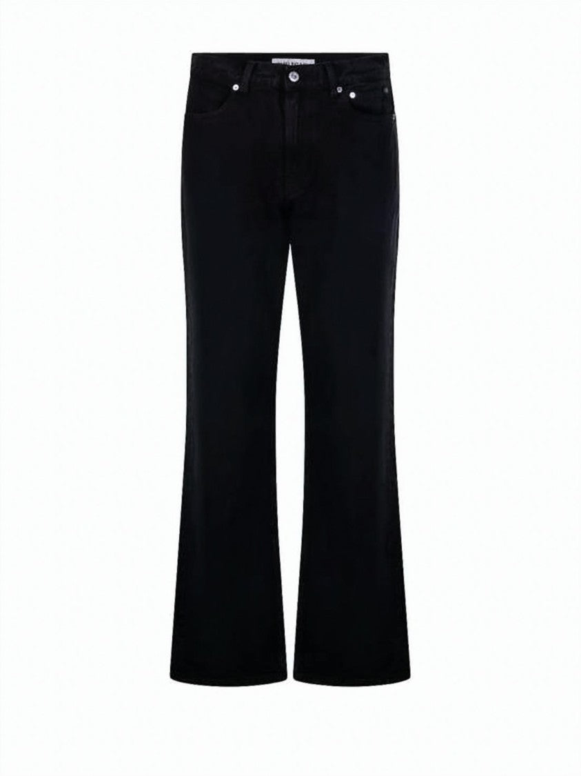 Our Legacy Slightly Flared Black Denim Pants With Five-Pocket Design