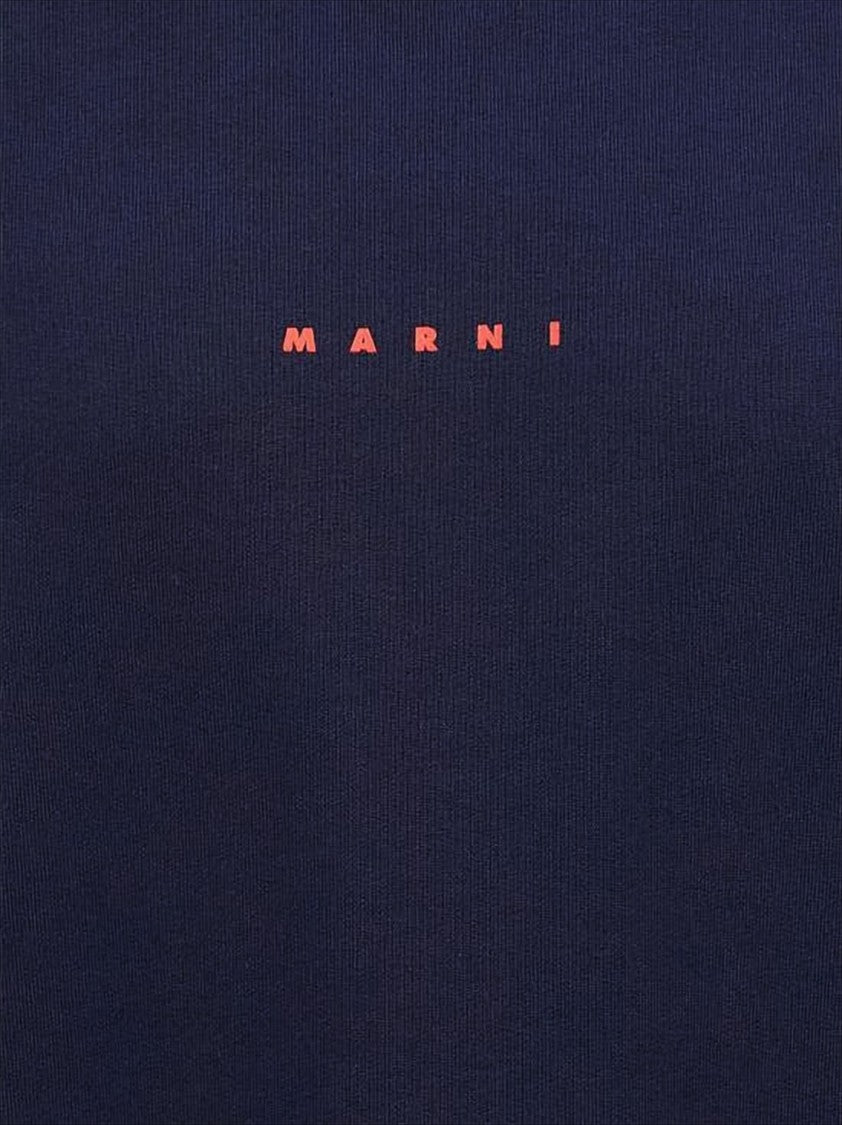 Marni Long-Sleeve Crew Neck Cotton Sweatshirt With Design