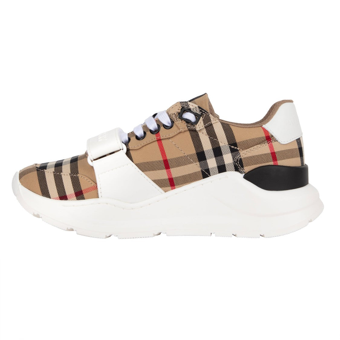 Burberry Vintage Check-Pattern Touch-Strap Sneakers