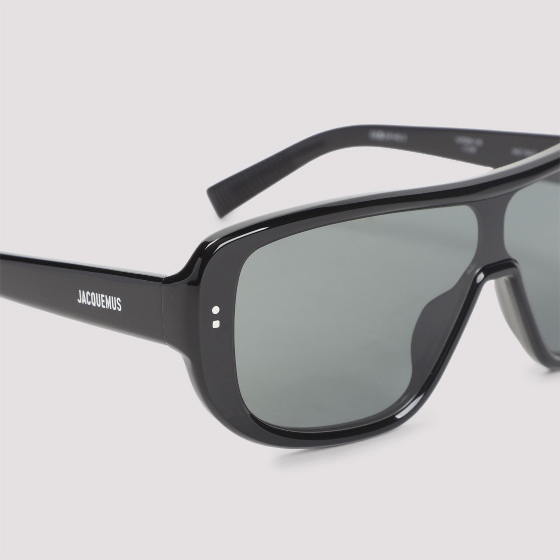 Jacquemus Oversized Rectangular Frame Sunglasses With Metallic Accents