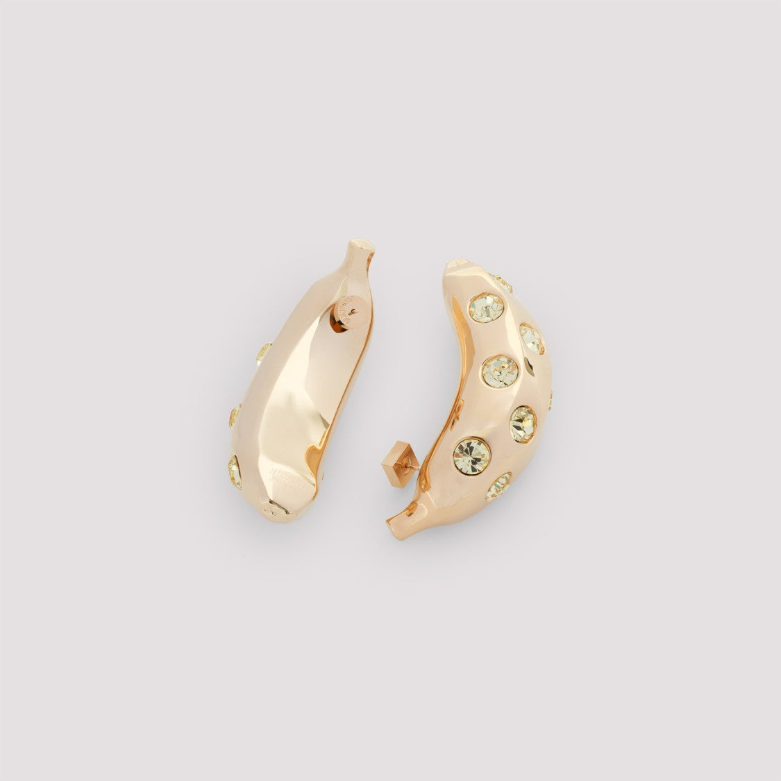 Jacquemus Les Boucles Bananes Golden Copper Earrings