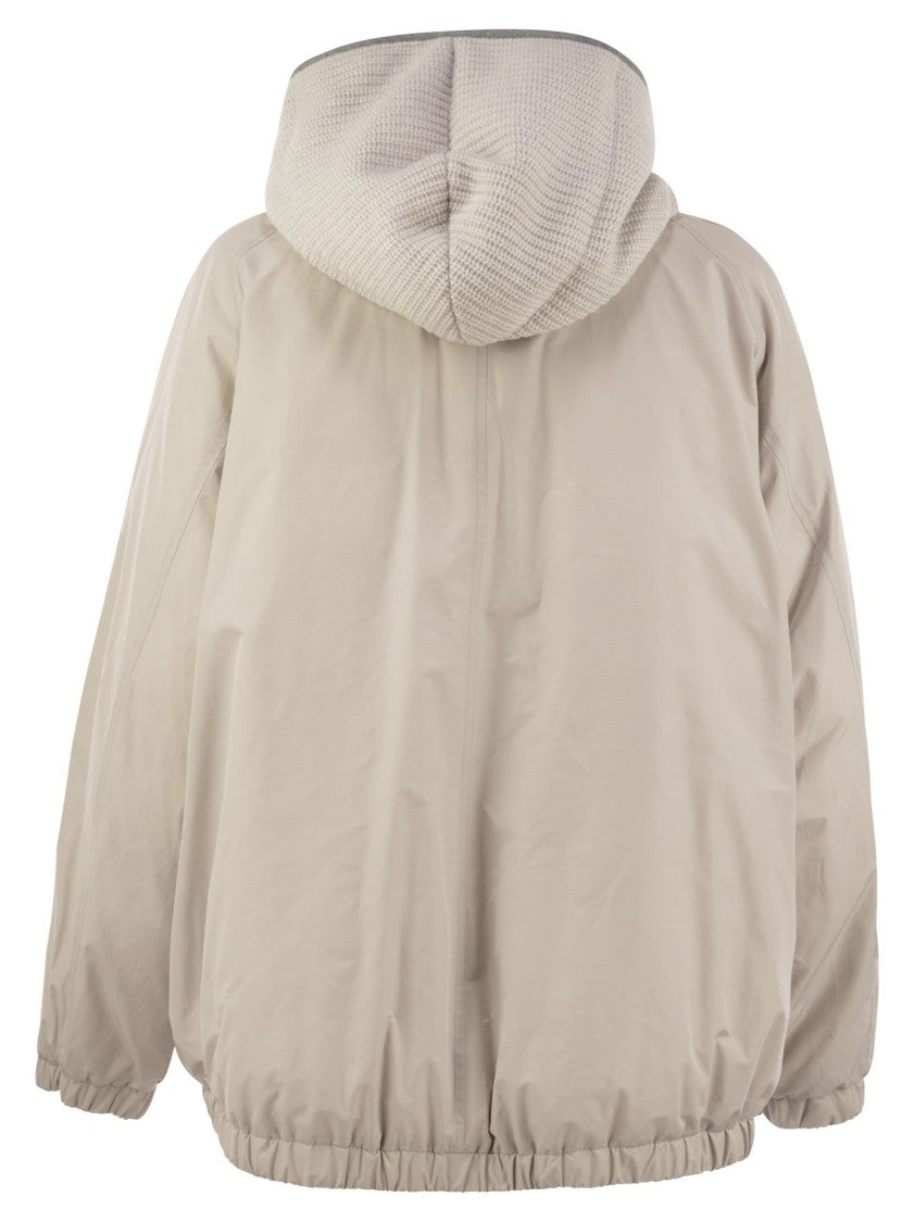 Brunello Cucinelli Water-Repellent Techno Cotton Taffeta Down Jacket