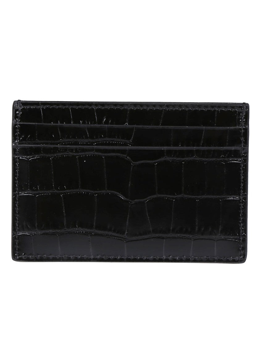 Tom Ford Shiny Printed Croc Leather Wallet