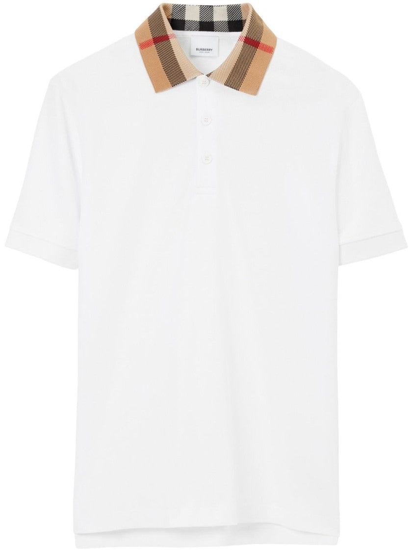 Burberry Vintage Check Polo With Classic Collar