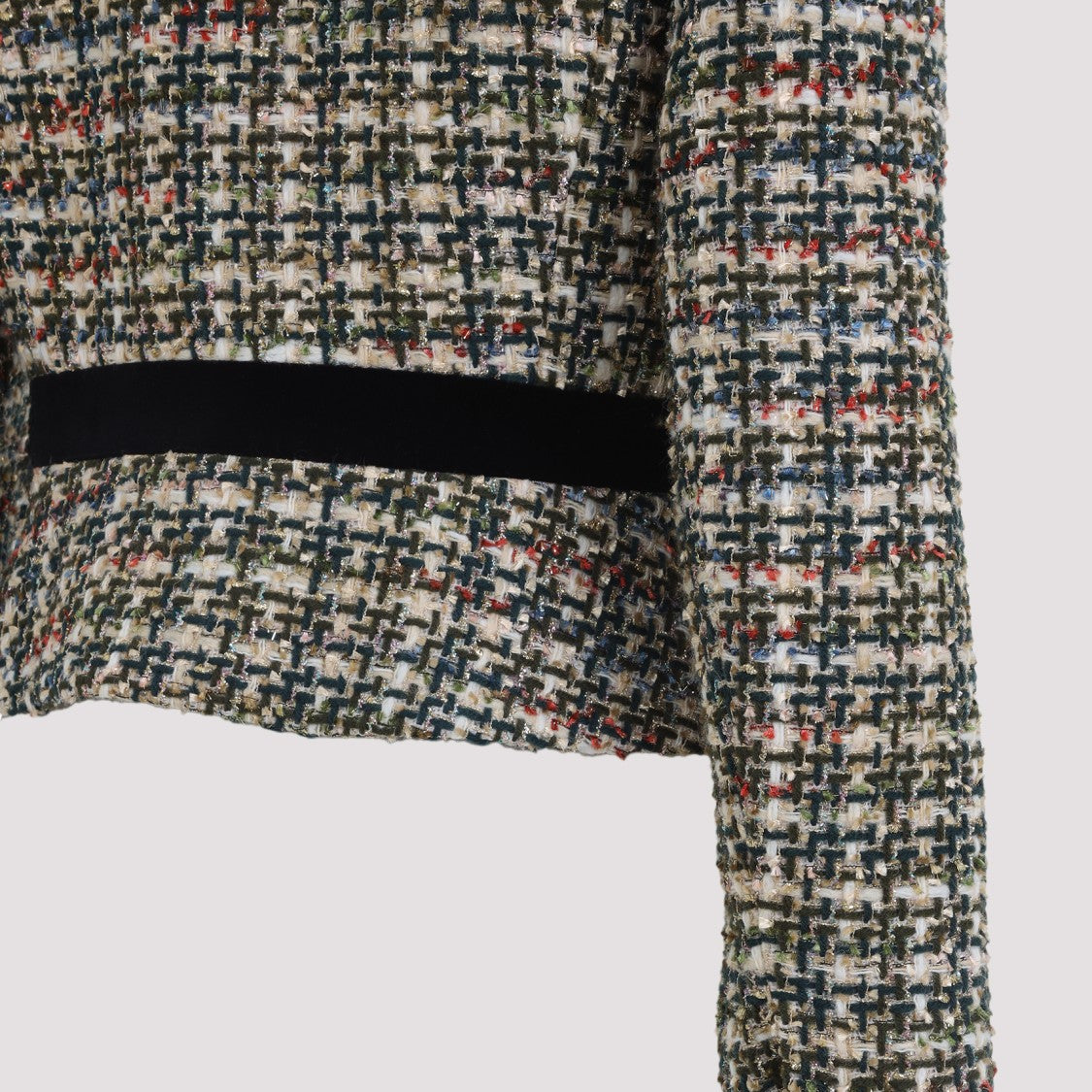 Valentino Multicolor Tweed Multi Jacket