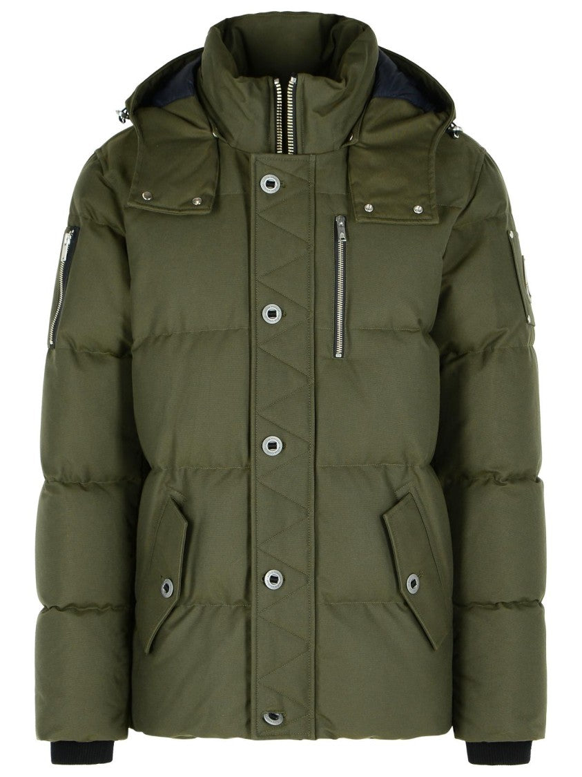 Moose Knuckles Green Cotton And Nylon Jacket