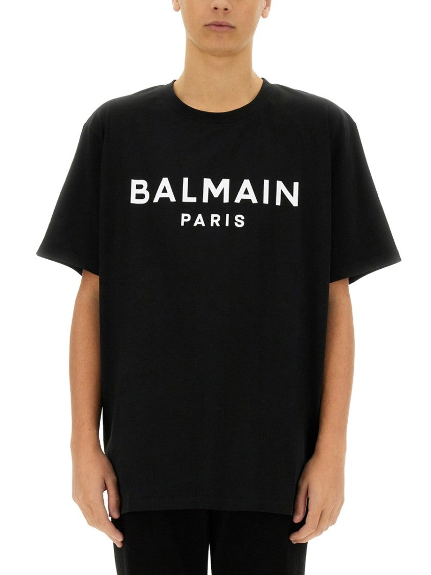 Balmain Relaxed Fit Black T-Shirt