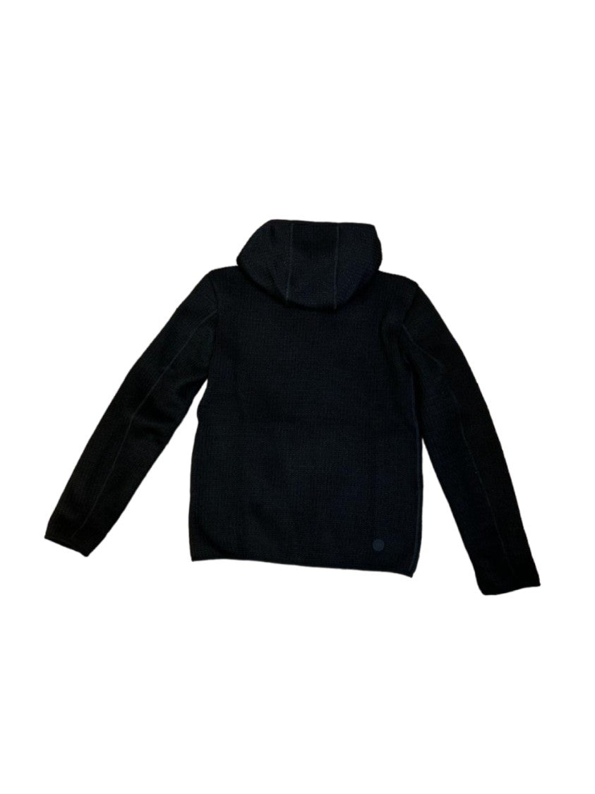 Colmar Originals Ribbed Texture Black Zip-Up Hoodie
