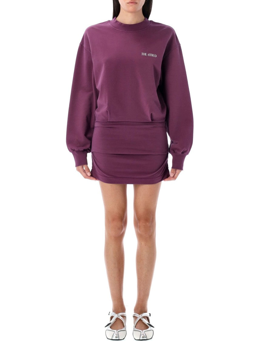 The Attico Light American Fleece Mini Dress