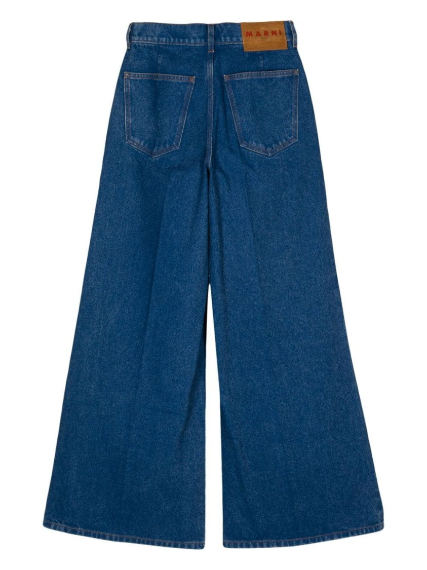 Marni Organic-Cotton Wide-Leg Jeans