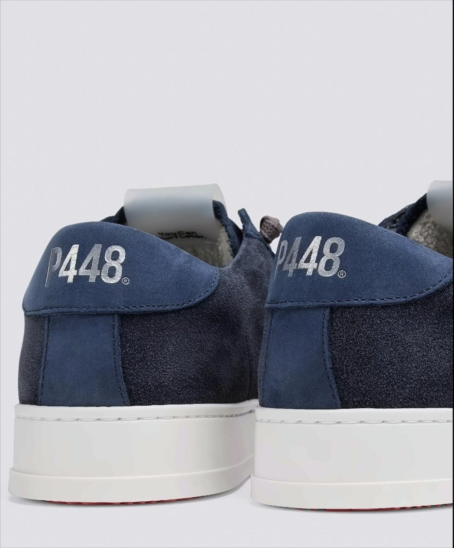 P448 Low-Top Sneakers With Blue Suede Upper