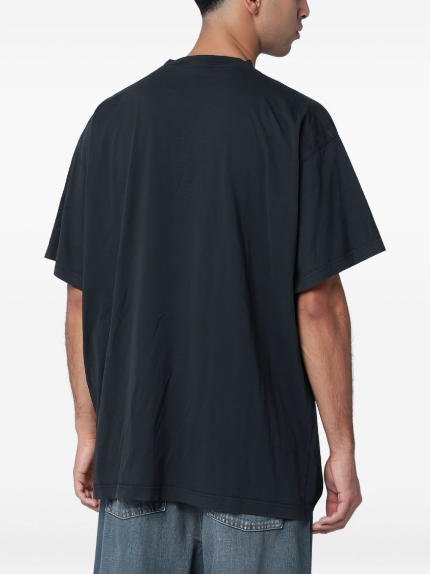 Balenciaga Loose-Fitting Crew Neck T-Shirt With Subtle Logo