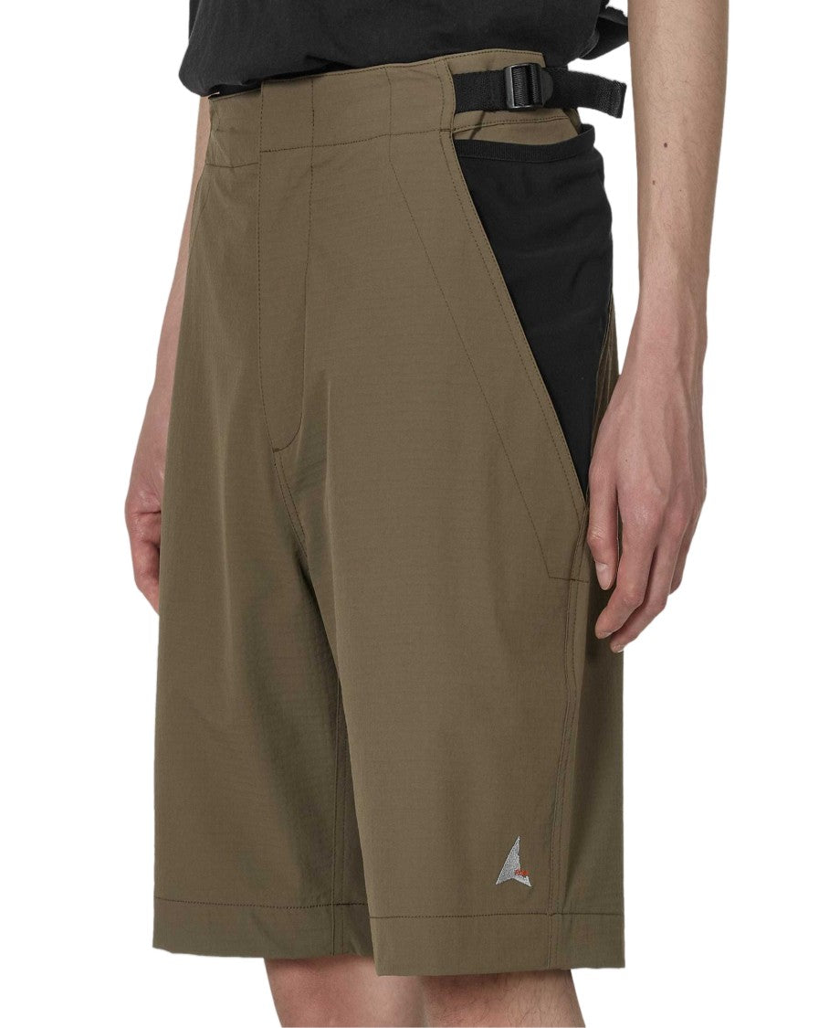 Roa Knee-Length Utilitarian Hiking Shorts With Hidden Closure And Adjustable Buckle