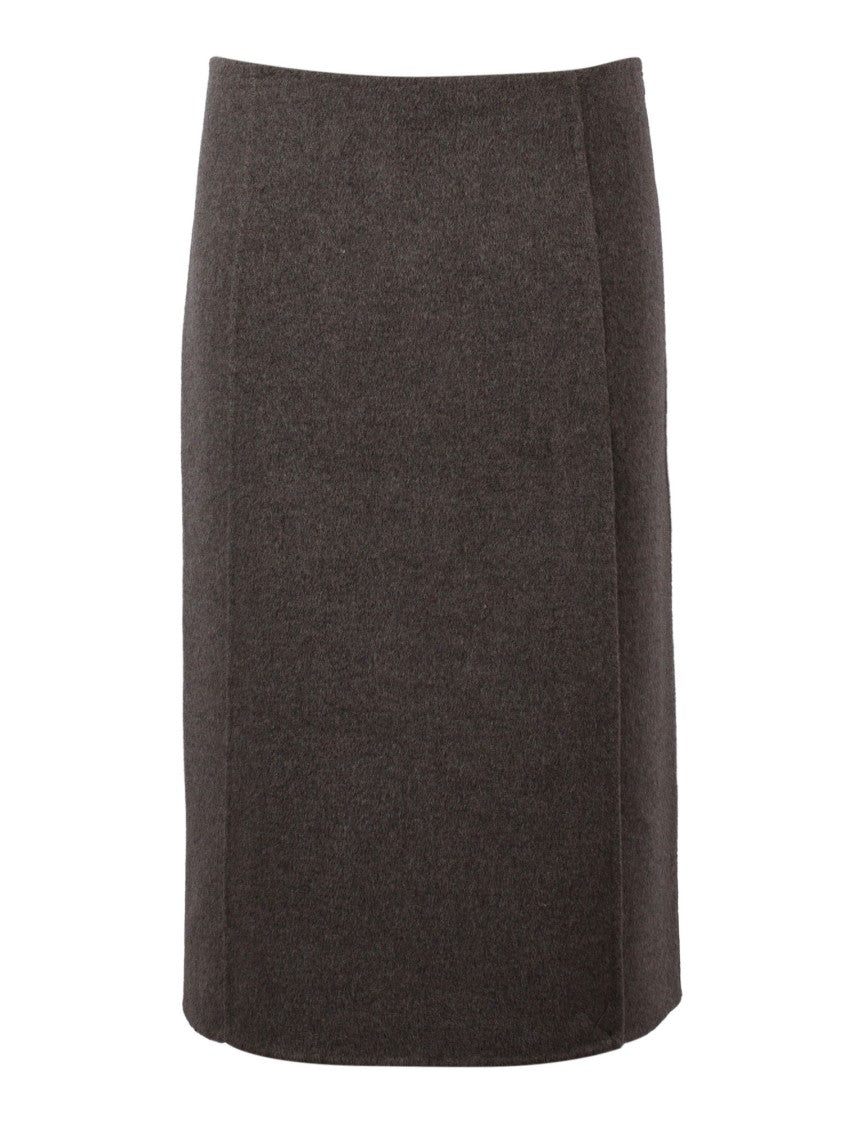 P.A.R.O.S.H. Straight Tailored Front Slit Mini Skirt