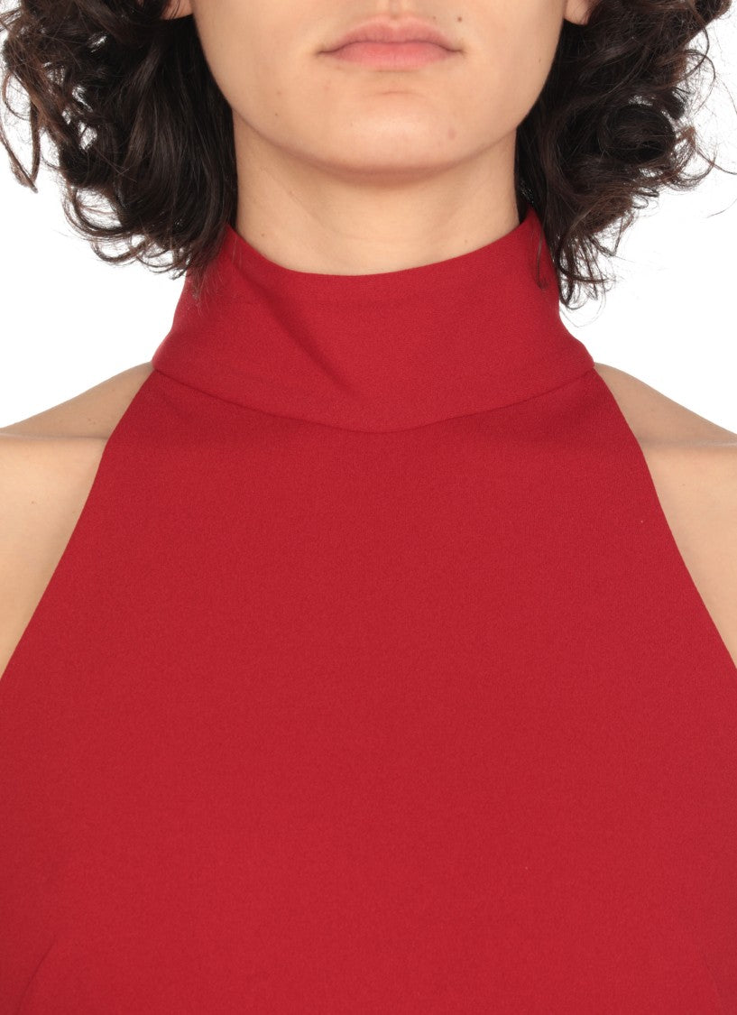 Solace London High Neck Sleeveless Evening Dress