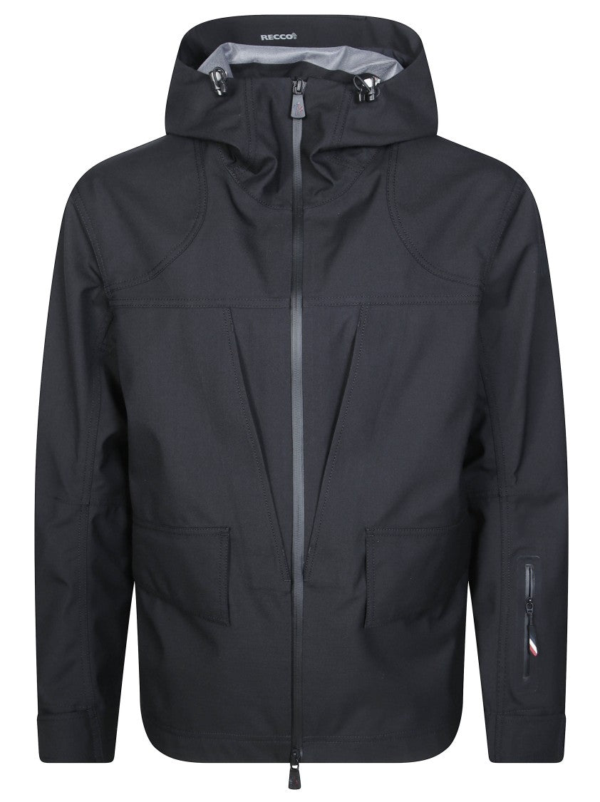 Moncler Grenoble Ardiden Matte Black Hooded Jacket