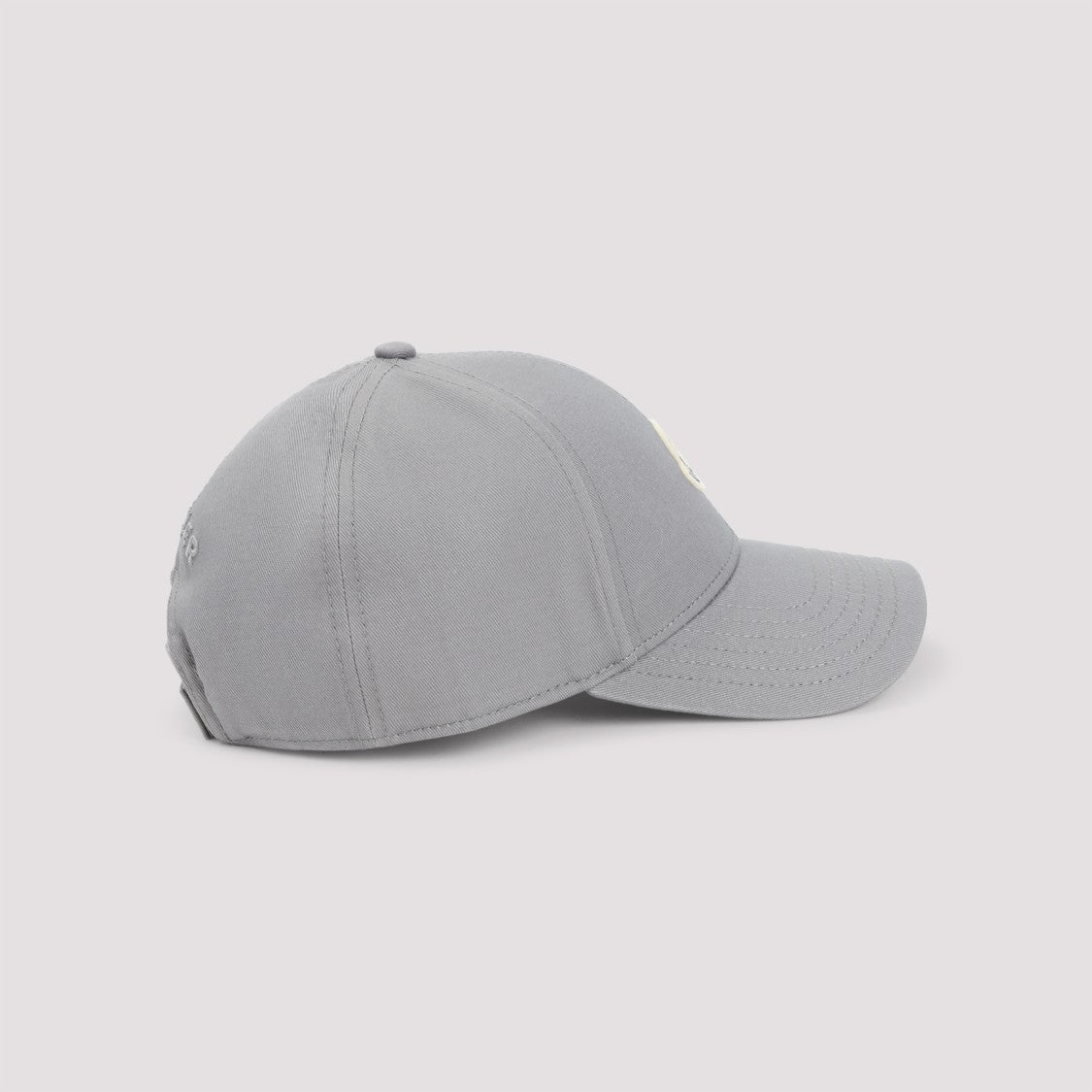 Moncler Pastel Grey Cotton Baseball Cap
