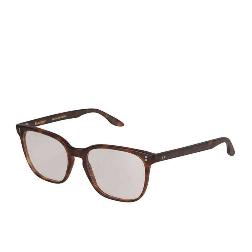 Kador York Rectangular Tortoiseshell Frame Eyeglasses With Metallic Accents