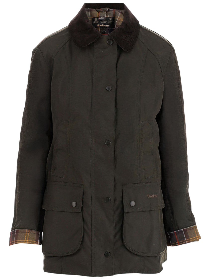 Barbour Olive Waxed Cotton Jacket