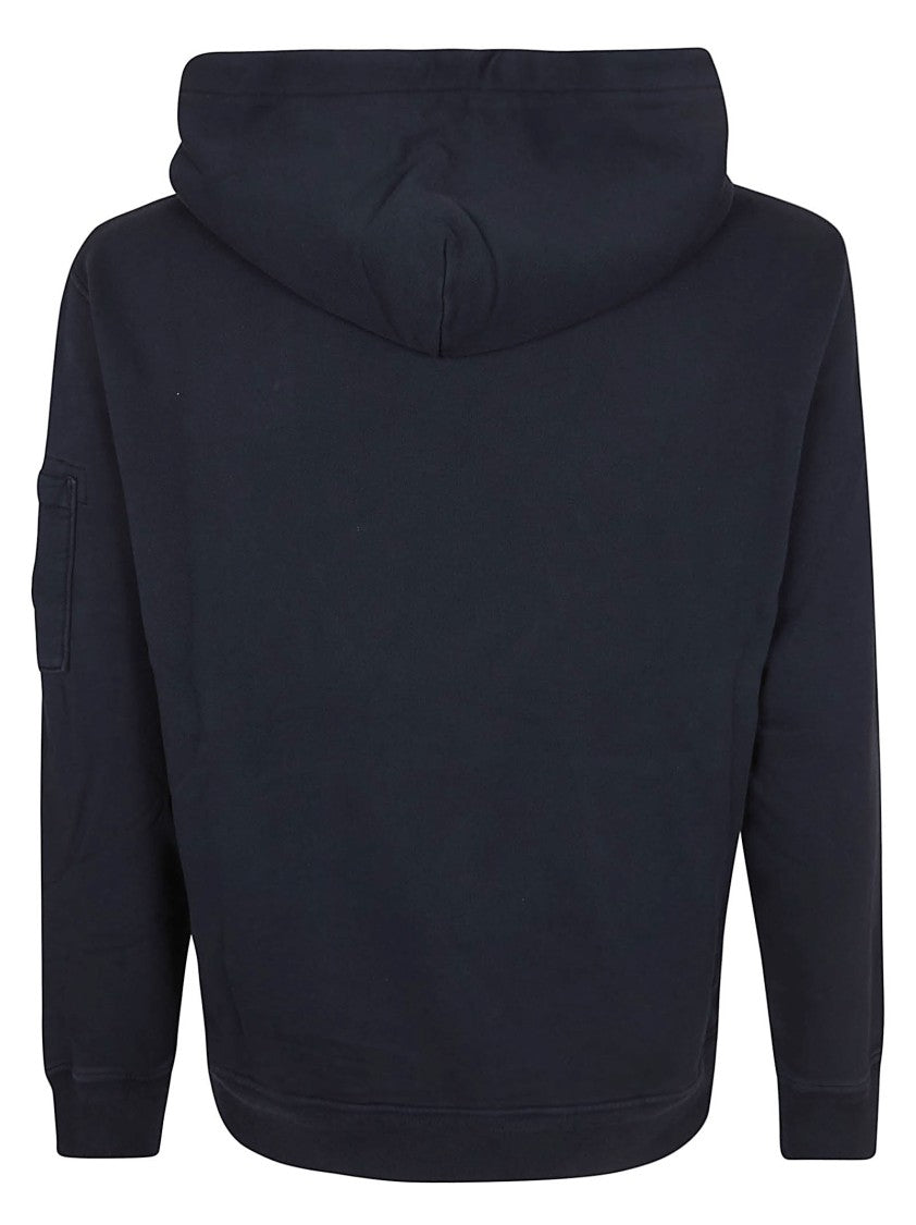 C.P. Company Diagonal Fleece Hooded Sweatshirt With Iconic Lens Detail