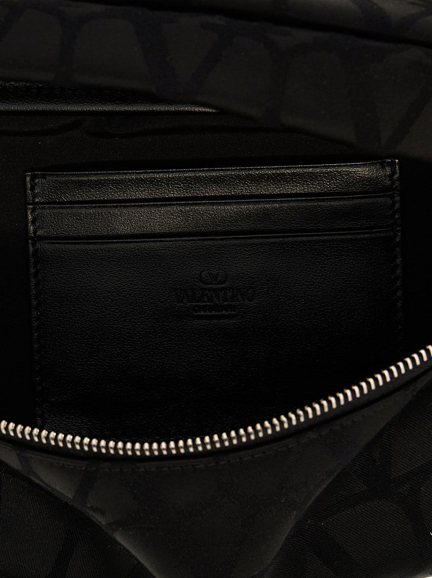 Valentino Garavani 'Black Iconographe' Belt Bag