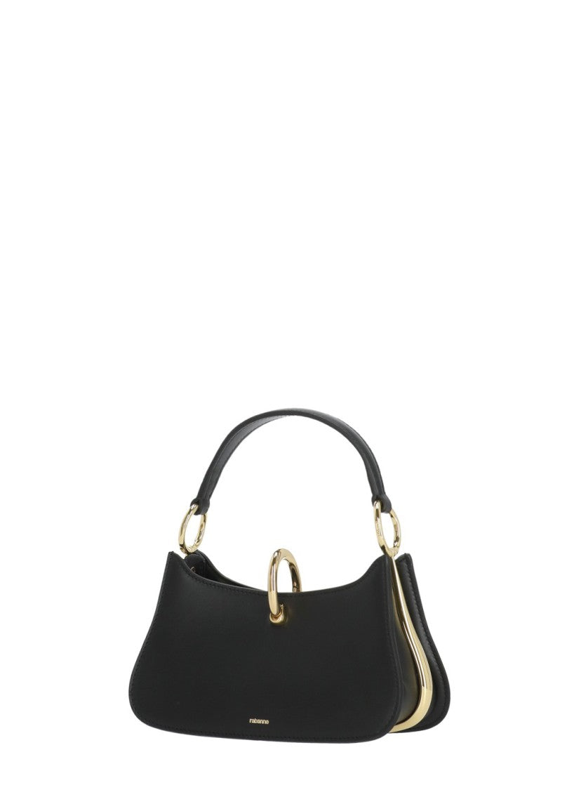 Rabanne Black Ring Micro Leather Handbag