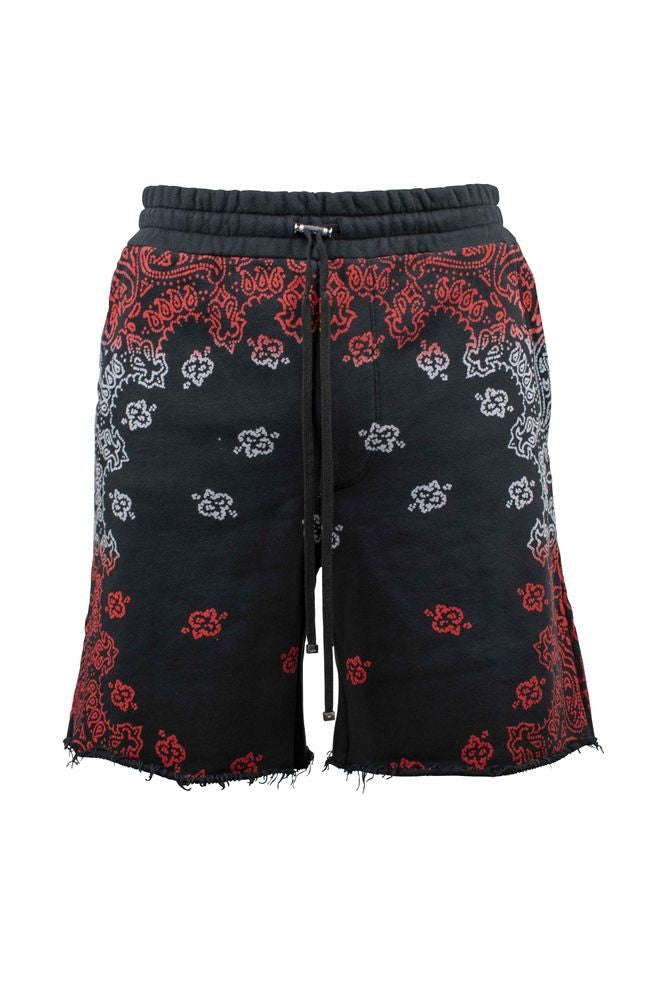 Amiri Bandana-Print Black Cotton Amiri Shorts