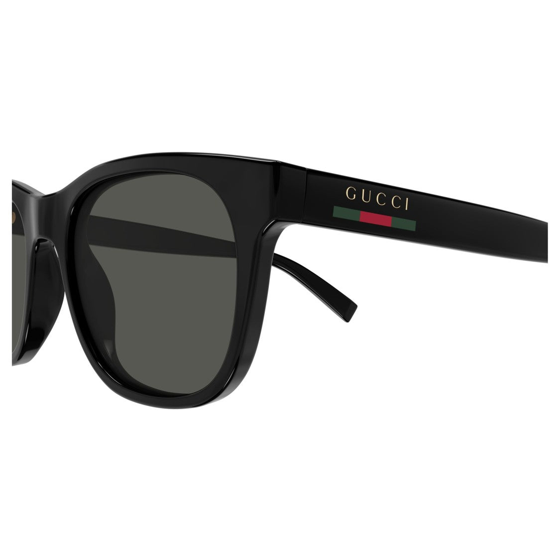 Gucci Rectangular Frame Sunglasses With Glossy Finish