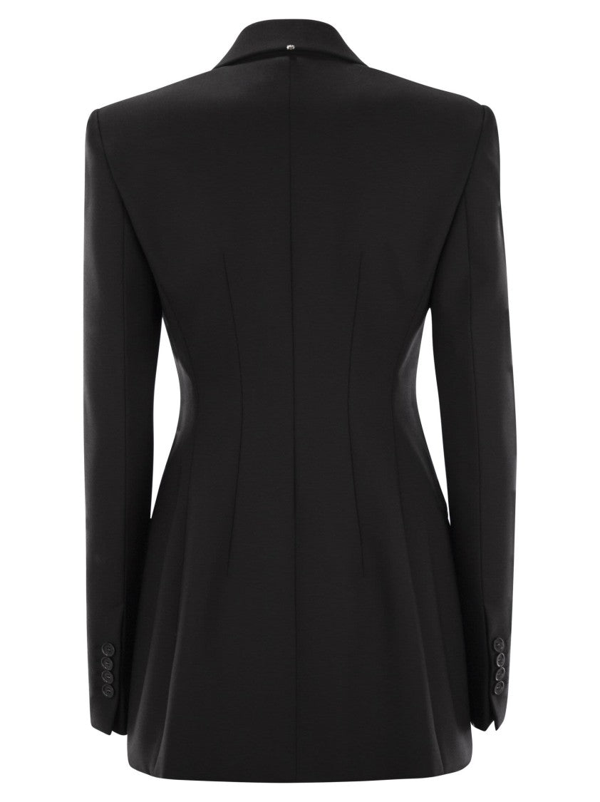 Sportmax Stretch Wool Fitted Blazer