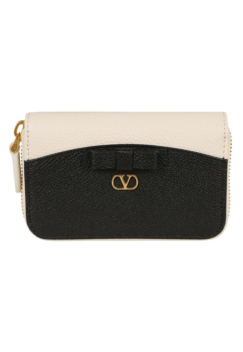 Valentino Garavani Veecolor Two-Tone Zip-Around Leather Wallet