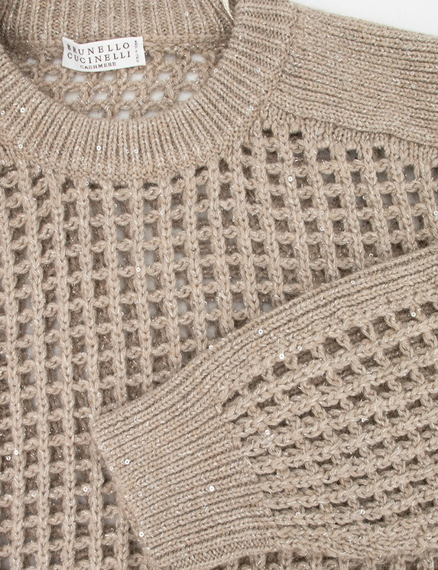 Brunello Cucinelli Sparkling Net Sweater